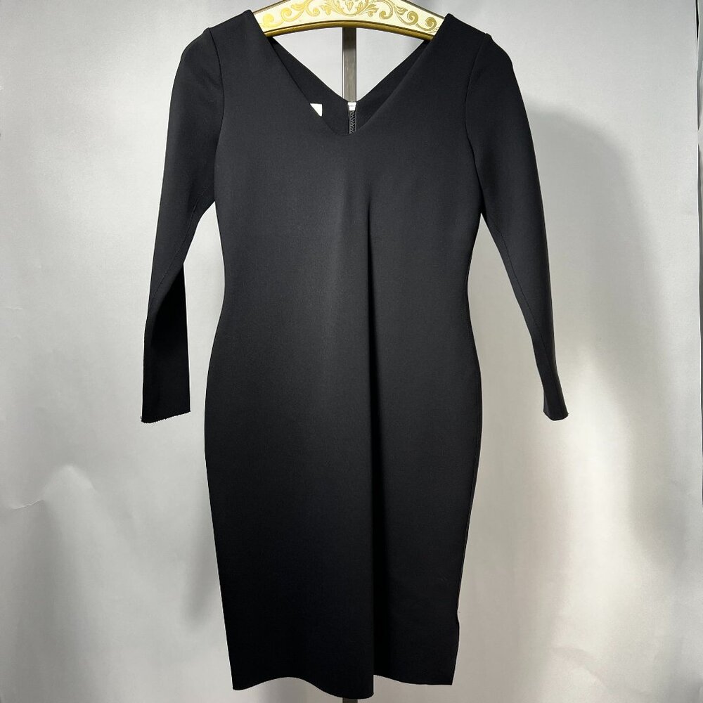 ESCADA Sport Diamonda‎ Black Bodycon Long Sleeve Midi Dress 4US 36EU